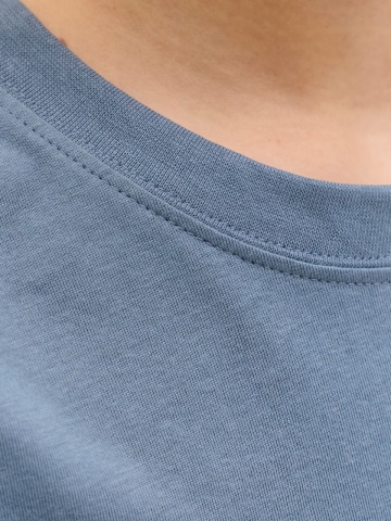 Jack & Jones Tricou din bumbac, baieti, cu decolteu la baza gatului, Albastru - Img 4