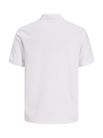 Jack & Jones Tricou polo barbati, din amestec de bumbac, Regular Fit, JJEAUSTIN, Alb - Img 9