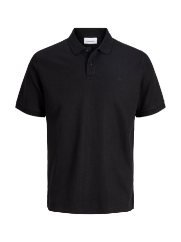 Jack & Jones Tricou polo barbati, din amestec de bumbac, Regular Fit, JJEAUSTIN, Negru - Img 8
