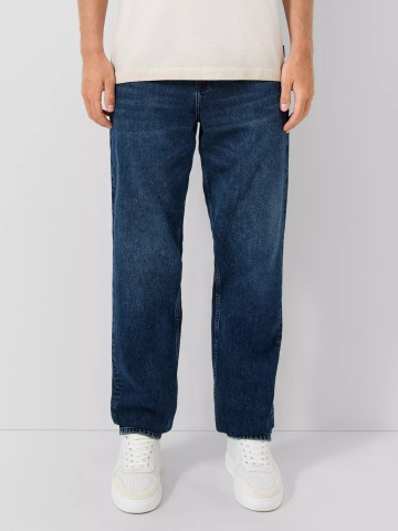 Q/S by s.Oliver Blugi barbati Pete, cu talie medie, Regular fit, Straight leg, Bleumarin inchis