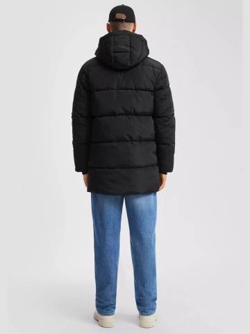Q/S by s.Oliver Geaca Parka barbati cu gluga si croiala Regular fit, Negru - Img 5
