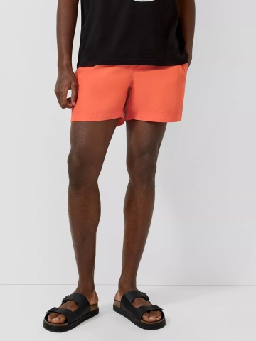 Q/S by s.Oliver Pantaloni scurti barbati pentru inot cu croiala Regular fit, Portocaliu