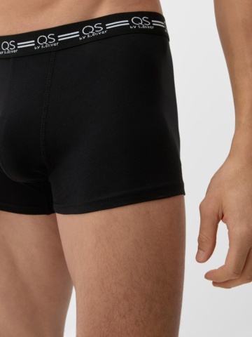 Q/S by s.Oliver Underwear barbati Set 3 perechi de boxeri, Negru - Img 4