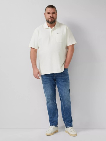 s.Oliver Big Sizes Blugi barbati big size Casby, cu talie medie, Relaxed fit, Straight leg, Albastru - Img 5