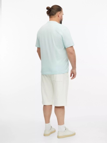 s.Oliver Big Sizes Tricou cu anchior, barbati big sizes, din bumbac, Regular fit, Turcoaz deschis - Img 2