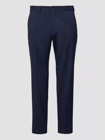 s.Oliver BLACK LABEL Pantaloni costum barbati, Slim fit, Bleumarin inchis - Img 5