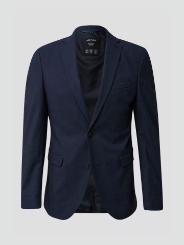 s.Oliver BLACK LABEL Sacou elegant barbati, Slim fit, Bleumarin inchis - Img 6