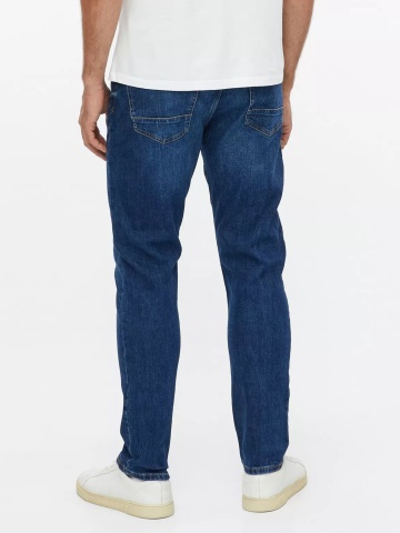 s.Oliver Blugi barbati Mauro, cu talie medie, Regular fit, Tapered leg, Albastru inchis - Img 2