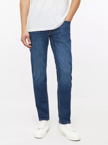s.Oliver Blugi barbati Nelio cu talie medie, croiala Slim Fit, Slim Leg, Albastru inchis