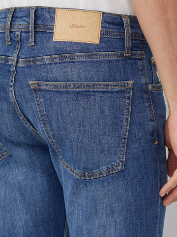 s.Oliver Blugi barbati Nelio, cu talie medie si croiala Slim fit, Albastru - Img 4