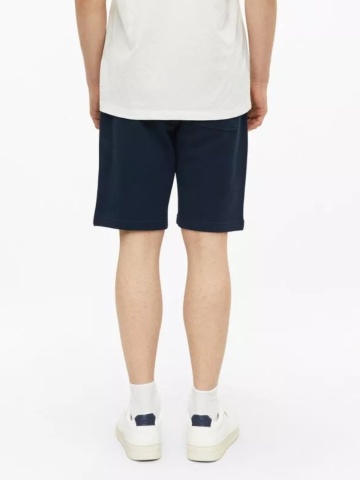 s.Oliver Pantaloni scurti sport, barbati, din bumbac, cu talie medie, Relaxed fit, Detroit, Bleumarin inchis - Img 2