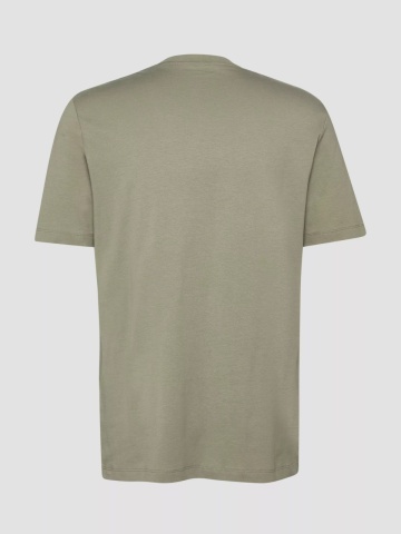 s.Oliver Tricou barbati din bumbac, la baza gatului, Regular fit, Olive - Img 5