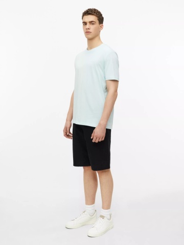 s.Oliver Tricou barbati, din bumbac, la baza gatului, Regular fit, Turcoaz deschis - Img 5