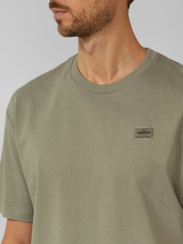 s.Oliver Tricou barbati, din jerseu gros de bumbac, Modern fit, Olive - Img 3
