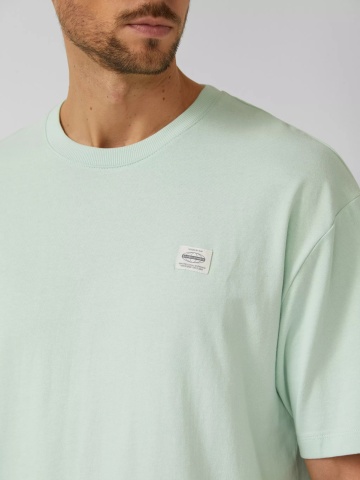 s.Oliver Tricou barbati, din jerseu gros de bumbac, Modern fit, Verde menta - Img 3