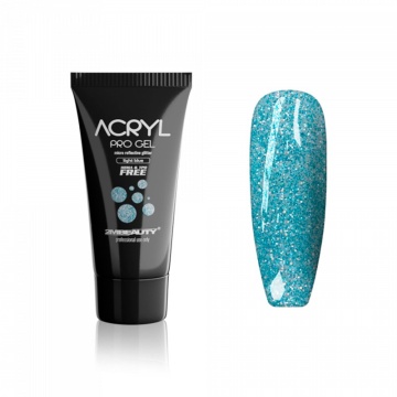 Acryl Pro Gel 2M Hema Free Micro Reflective Glitter Light Blue