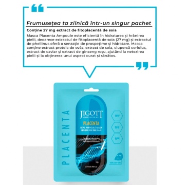 Mască Placenta Real Ampoule 27ml - Jigott - Img 2