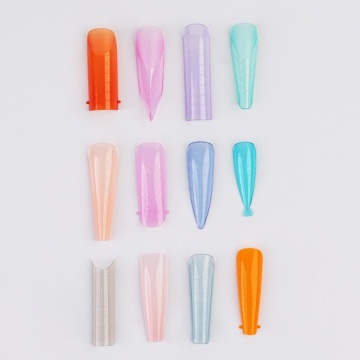 Rainbow Set Tips Dual Forms multi-color 12 modele - 288 buc. - Img 2