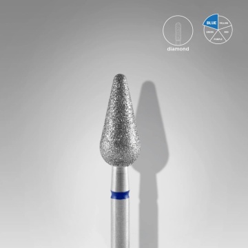 Capat freza diamant Staleks Expert con rotunjit medie 5 mm - 405