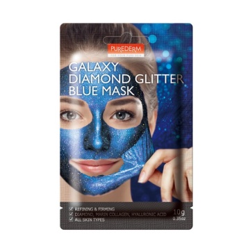 Mască pt față - Galaxy Diamond Glitter Blue Mask 10g - Purederm