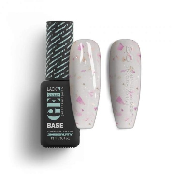 Oja Semi GELlack 2M Hema Free Milky Rubber Base with Flakes Nr. 03