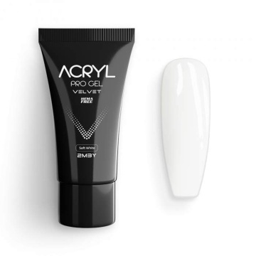 Acryl Pro Gel 2M Velvet Hema Free - Soft White