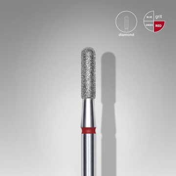 Capat freza diamant Staleks Expert cilindric rotunjit fina 2.3 mm - 417
