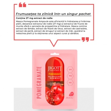 Mască Pomegranate Real Ampoule 27ml - Jigott - Img 2