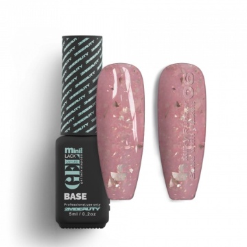 Oja Semi GELlack 2M Hema Free Milky Rubber Base with Flakes Nr. 06
