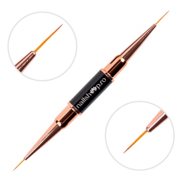 Pensula Nail Art Nailshop - doua capete - 00 si 00M