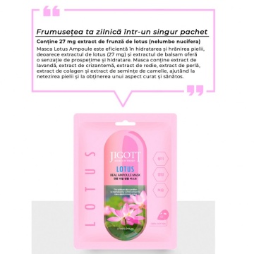 Mască Lotus Real Ampoule 27ml - Jigott - Img 2