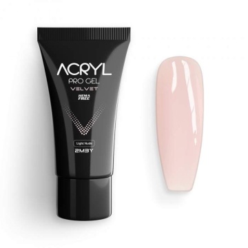 Acryl Pro Gel 2M Velvet Hema Free - Light Nude - Img 3