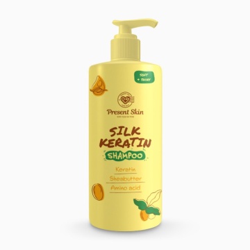 Sampon cu efect de netezire cu keratina 500ml - Present Skin