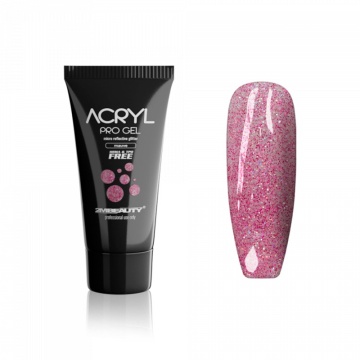 Acryl Pro Gel 2M Hema Free Micro Reflective Glitter Mauve