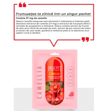 Mască Camellia Real Ampoule 27ml - Jigott - Img 2