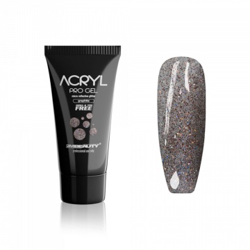 Acryl Pro Gel 2M Hema Free Micro Reflective Glitter Graphite