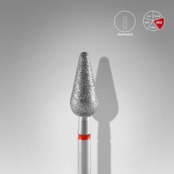 Capat freza diamant Staleks Expert con rotunjit fina 5 mm - 410