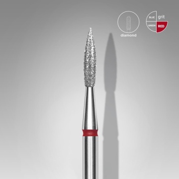 Capat freza diamant Staleks Expert flacara fina 2.3 mm - 450