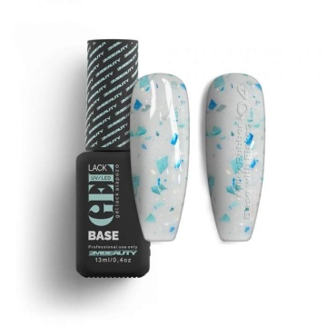 Oja Semi GELlack 2M Hema Free Milky Rubber Base with Flakes Nr. 04