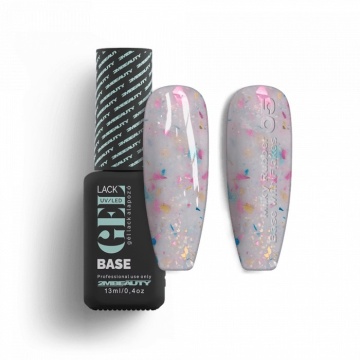 Oja Semi GELlack 2M Hema Free Milky Rubber Base with Flakes Nr. 05