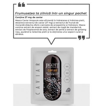 Mască Caviar Real Ampoule 27ml - Jigott - Img 2