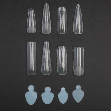 Set Tips Dual Forms 8 modele si French Silicone Pads - 288 buc. - Img 2