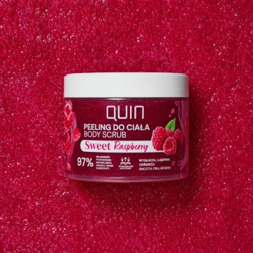 Sweet Raspberry QUIN Fruit Line Body Scrub 350 ml - Img 3