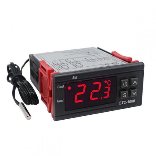 Termostat electronic de temperatura STC-1000 cu senzor