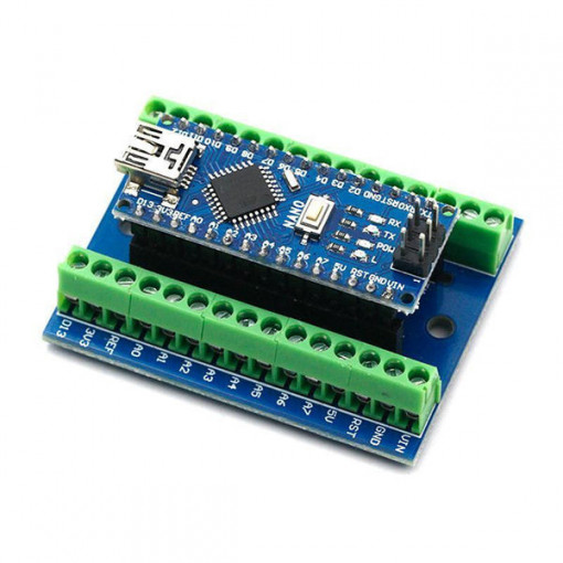 Shield pentru Arduino Nano cu terminal