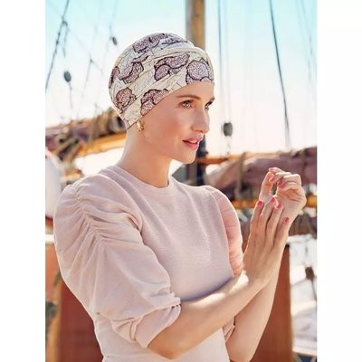 Turban elegant SHAKTI 755 blooming pinks Bumbac Bambus designer Christine Headwear