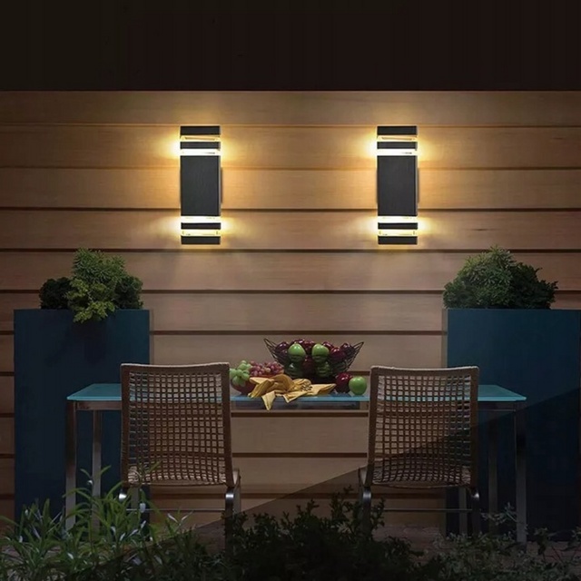 Aplica de exterior Inez duo, 2xGU10, IP65, neagra, Masterled