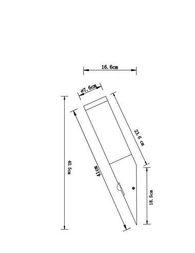 Aplica de exterior otel inoxidabil opala, 1 bec, dulie E27, Globo 3157S