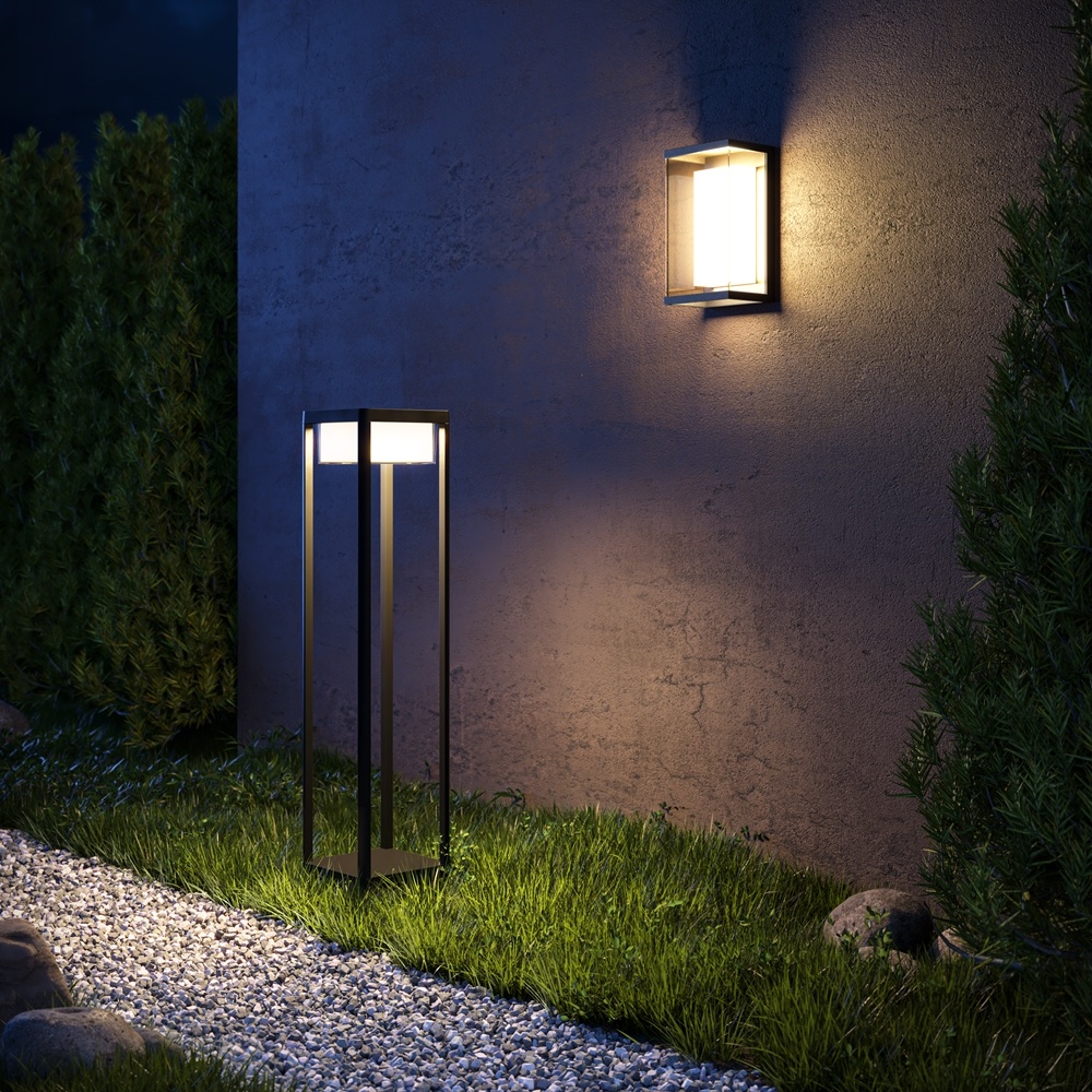 Aplica exterior Baker Street, 10W, lumina calda (3000K), IP65, neagra, Maytoni - imagine 6