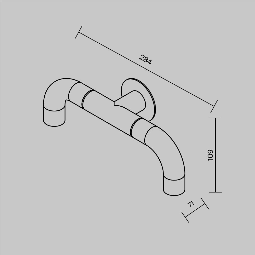 Aplica exterior Sleek, 4W, lumina calda (3000K), IP65, grafit, Maytoni - imagine 7
